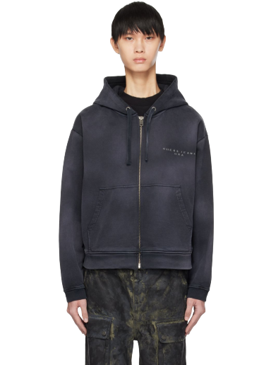 Sweatshirt GUESS USA Faded Hoodie Sort | M3BQ06KBB40
