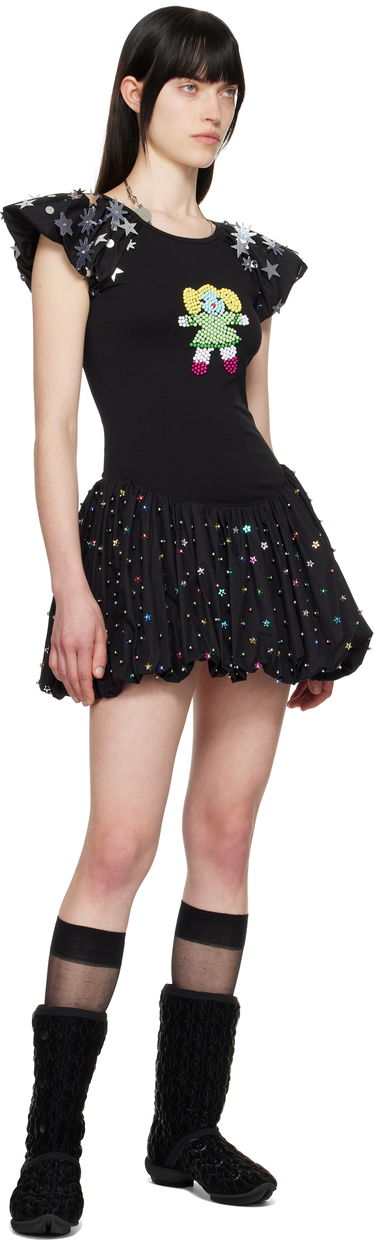 Kjole Chopova Lowena Chopova Lowena Angelica Embellished Minidress Sort | 1288, 3