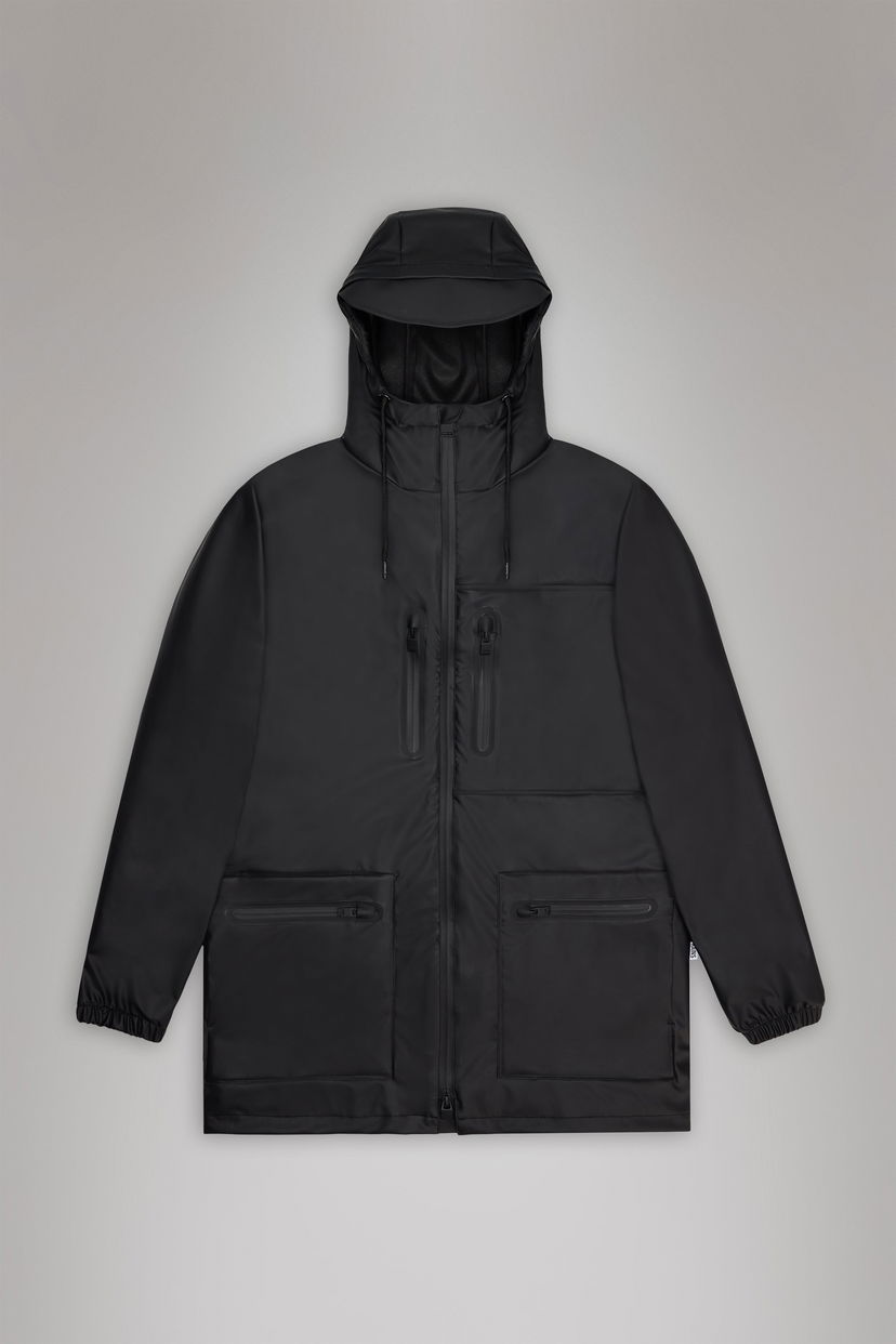 Parka Rains Cargo Long Jacket Sort | 12060\01