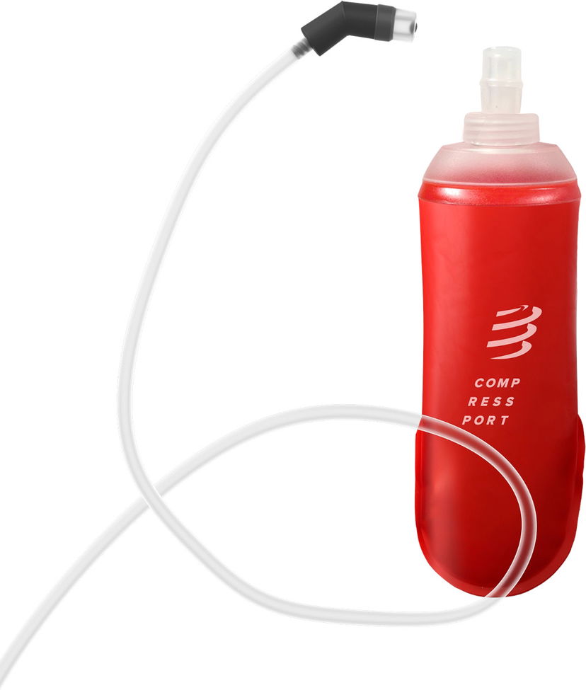 Drikkeflaske Compressport ErgoFlask 500ml Hydration Flask with Tube Rød | xbpu976300500ml