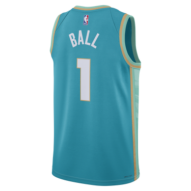 Jersey Nike Dri-FIT NBA Swingman Lamelo Ball Charlotte Hornets City Edition 2023/24 Jersey Turkis | DX8496-415, 2
