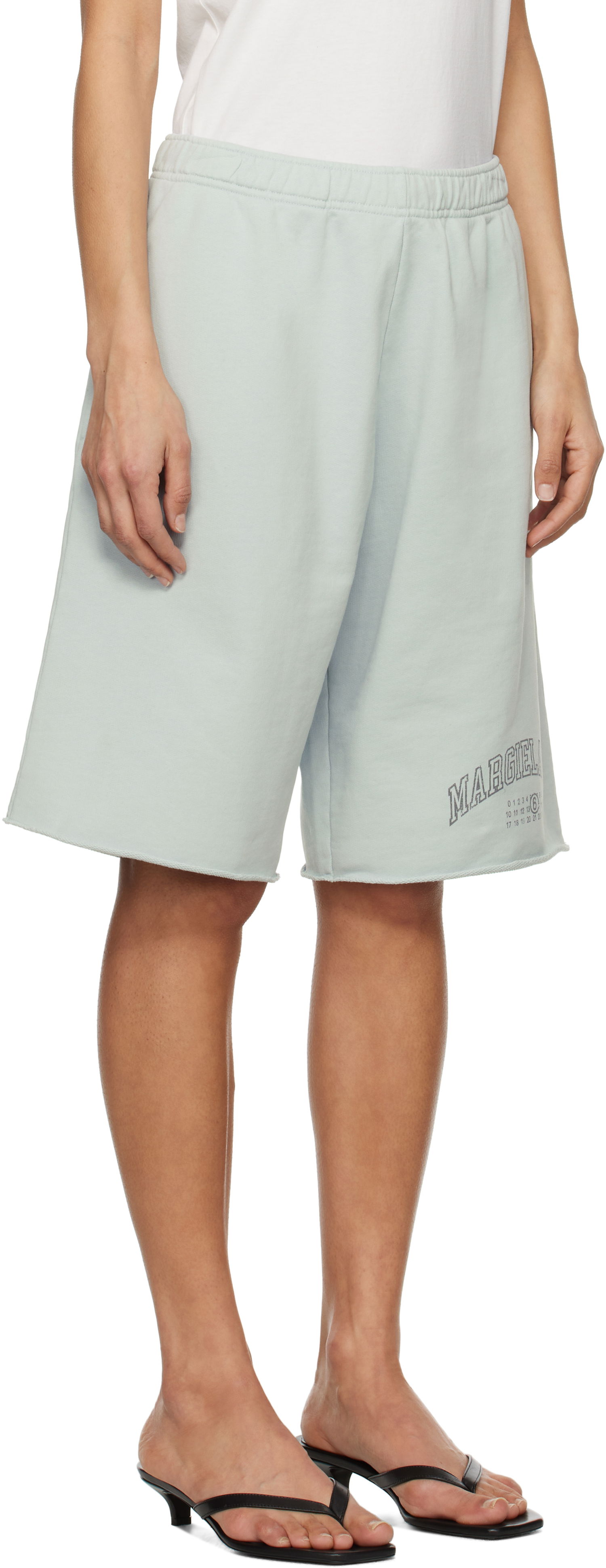 Shorts Maison Margiela MM6 Maison Margiela Varsity Sweatshorts Grøn | SH0MU0016 M25012, 1