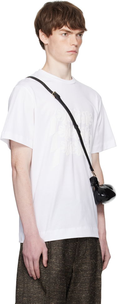 T-shirt Simone Rocha Simone Rocha Daisy Chain Print T-Shirt Hvid | 5195P46-M 0569, 1