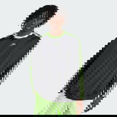 T-shirt adidas Performance Adicolor Jacquard Long Sleeve Jersey Sort | JX1518, 0