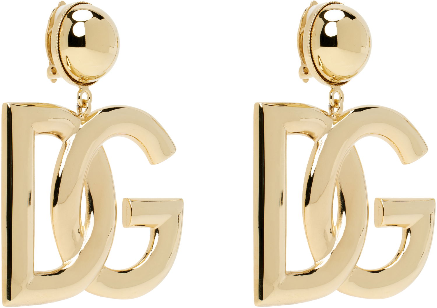 Øreringe Dolce & Gabbana Gold 'DG' Earrings Metalisk | WEN6P3 W1111, 1