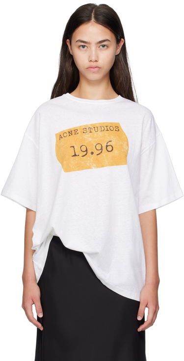 T-shirt Acne Studios Acne Studios 1996 Logo T-Shirt Hvid | CL0355-, 0