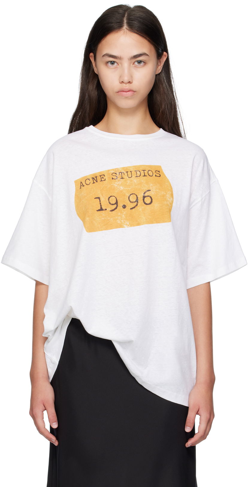 T-shirt Acne Studios Acne Studios 1996 Logo T-Shirt Hvid | CL0355-