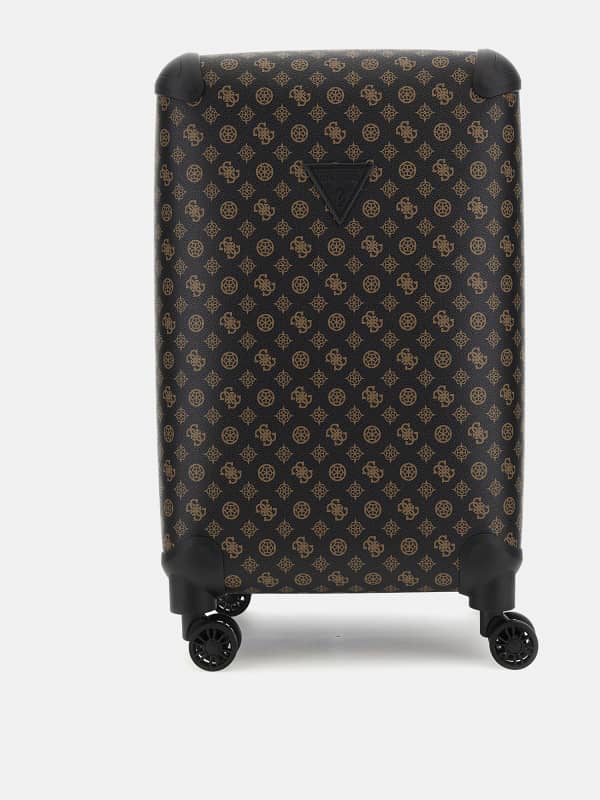 Håndtaske GUESS Wilder 4G Peony Logo Trolley Sort | TWP74529820, 0
