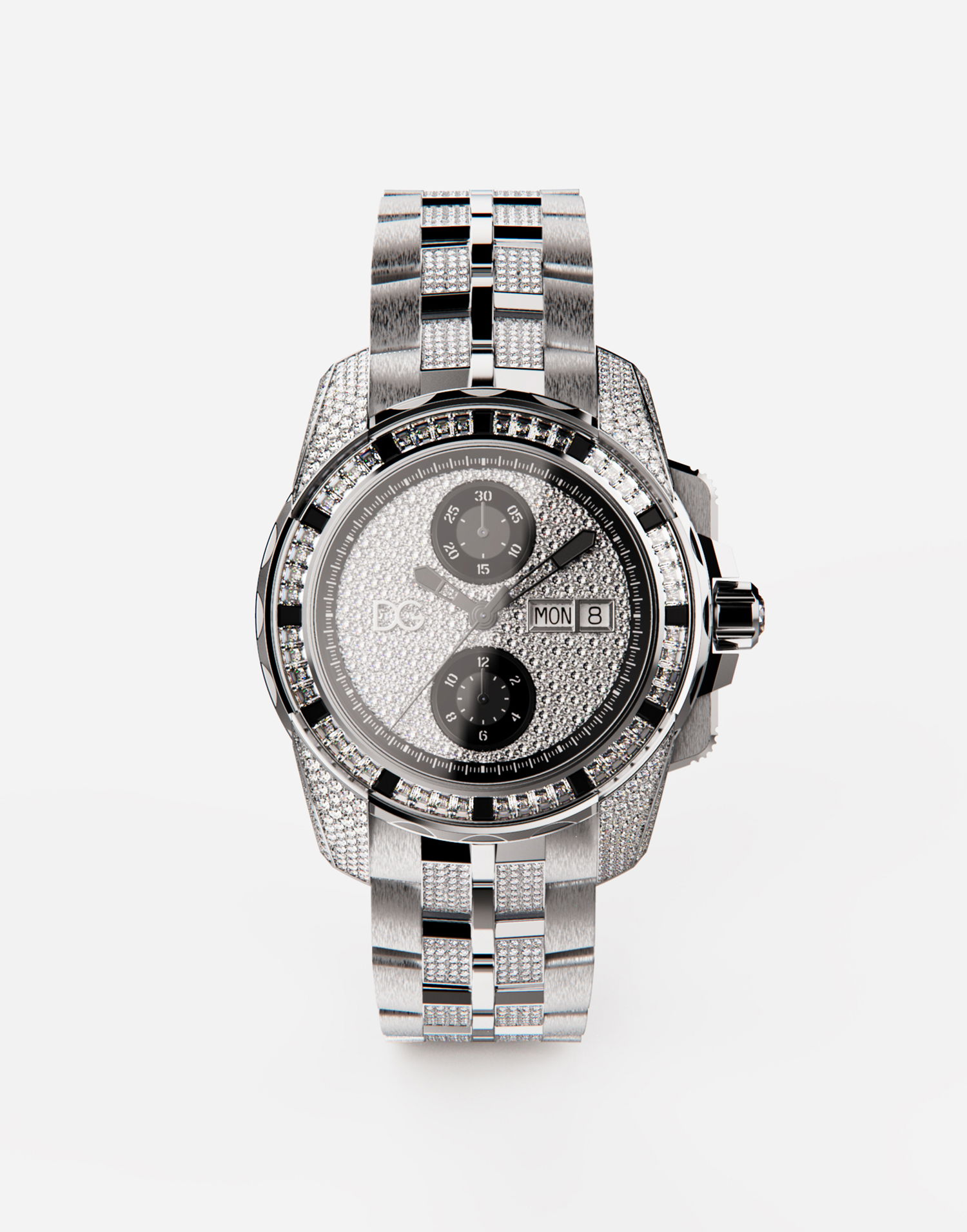 Ur Dolce & Gabbana Dolce & Gabbana Diamond Pavé Watch Metalisk | WWJS1GXP00287560, 0