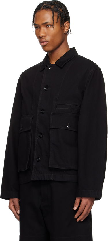 Jakke LEMAIRE Lemaire Boxy Denim Jacket Sort | OW306 LD1031, 3