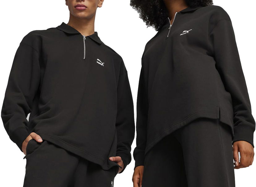 Sweatshirt Puma Better Classics Polo Crew Sweatshirt F01 Sort | 624251-01