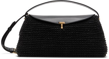 Skuldertaske TOTEME TOTEME T-Lock Woven-Leather Shoulder Bag Sort | 252-WAL961-LE0134, 0