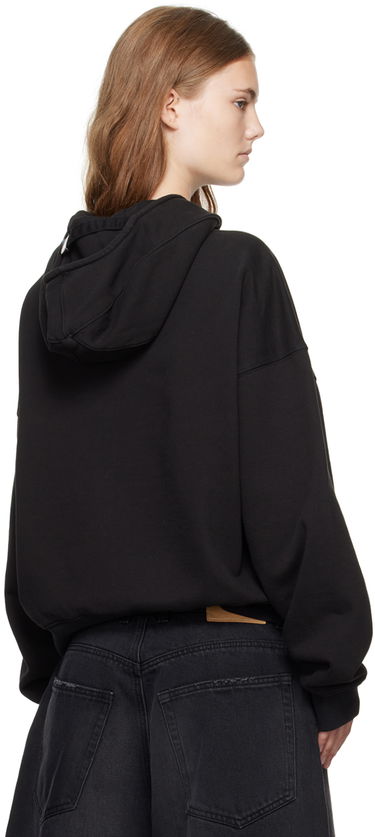Sweatshirt We11done We11done Cropped Zip-Up Hoodie Sort | WD-TJ2-24-853-U-BK, 2