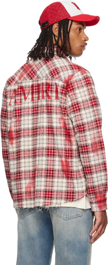 Skjorte AMIRI MA Quad Bleach Distressed Plaid Flannel Shirt Flerfarvet | AMSTFL1014, 2