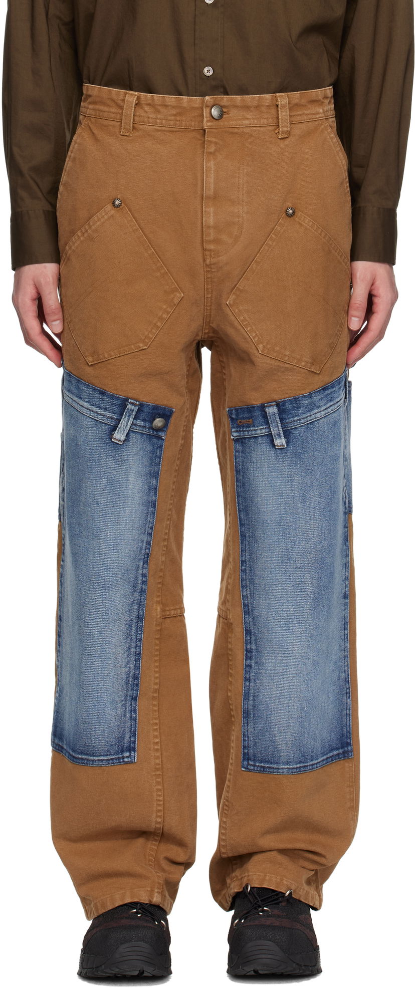 Jeans Andersson Bell Andersson Bell Re-Make Carpenter Jeans Brun | apa810u