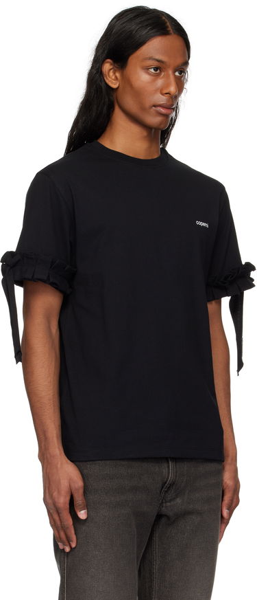 T-shirt Coperni Coperni Ruffle Logo Boxy T-Shirt Sort | COPJS133F5028MEN, 1