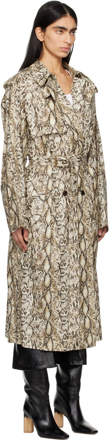 Trenchcoat ISABEL MARANT Isabel Marant Freanne Snakeskin Trench Coat Beige | MA0410FA-C1C01I, 1