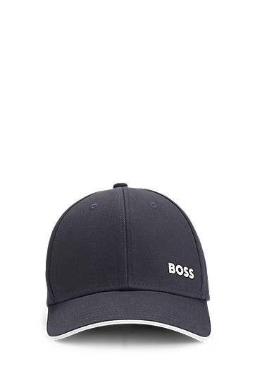 Kasket BOSS BOSS Cotton Twill Cap with Logo Mørkeblå | 50519219, 0