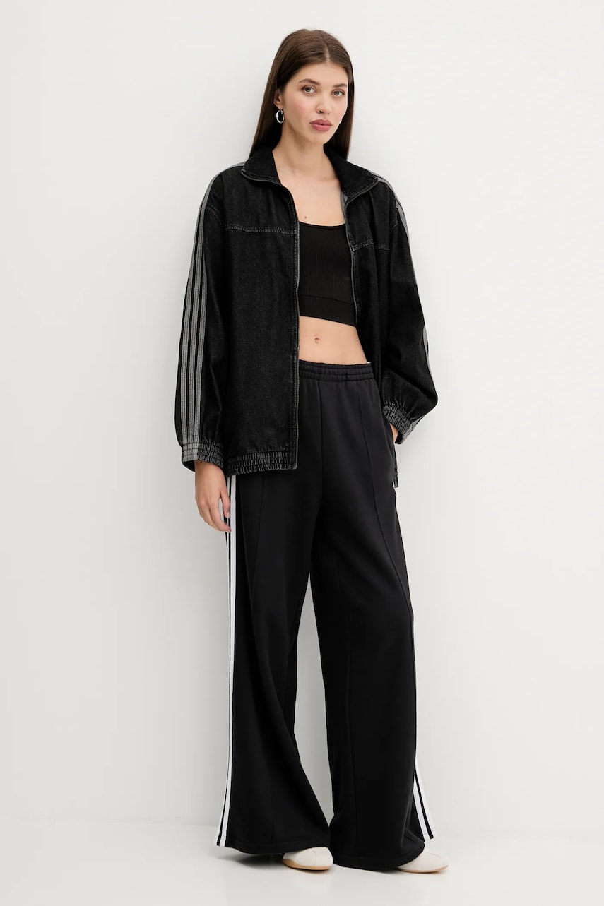 Joggingbukser adidas Originals adidas Originals 3-Stripes Wide Leg Track Pants Sort | JV7473, 1