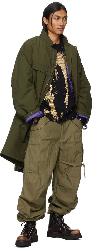 Sweater R13 R13 Printed Distressed Sweater Sort | R13WY197-Y126B, 3