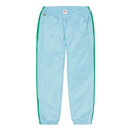 Joggingbukser Supreme Supreme x Lacoste FW19 Track Pants Waterproof Nylon Blå | SUP-FW19-551