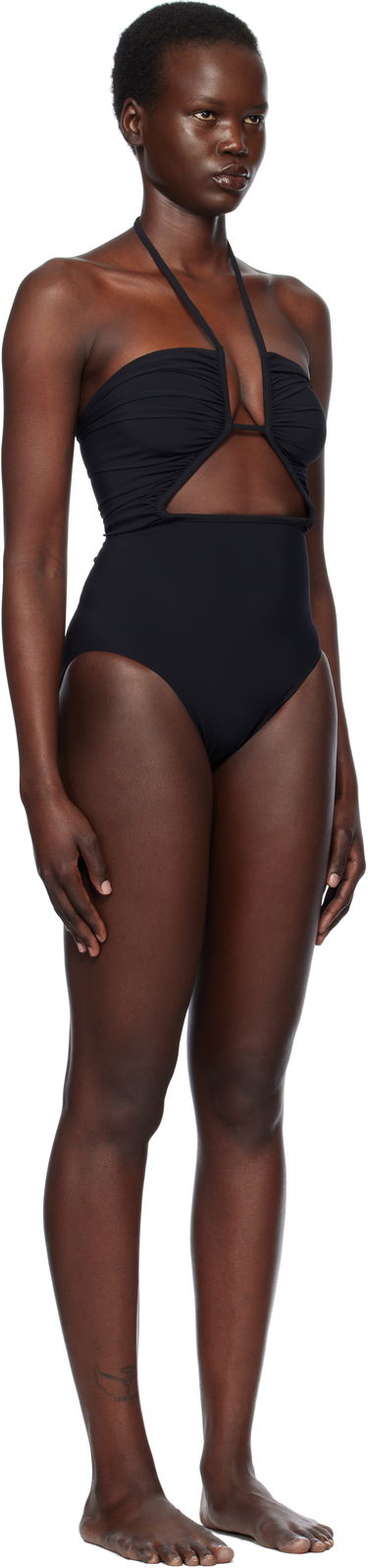 Badetøj Rick Owens Rick Owens Hollywood Prong Bather One-Piece Swimsuit Sort | RP01E7087 NS, 1