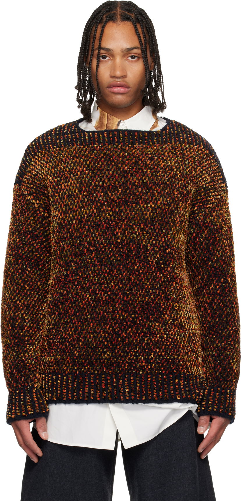 Sweater Dries Van Noten Dries Van Noten Jacquard Sweater Flerfarvet | 252-021221-2728