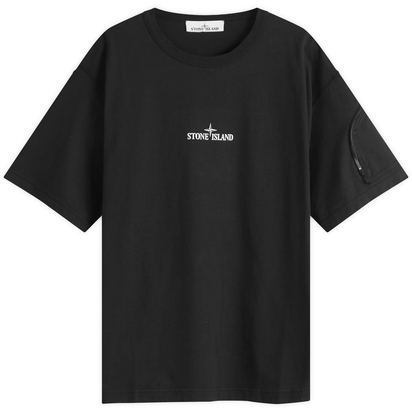 T-shirt Stone Island Zip Pocket Logo Organic T-Shirt, Size Large Sort | K1S152100004-V0029