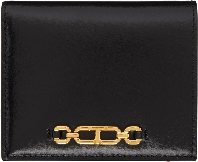 Tegnebog Tom Ford Tom Ford Palmellato-Effect Compact Leather Wallet Sort | S0485-LCL056X