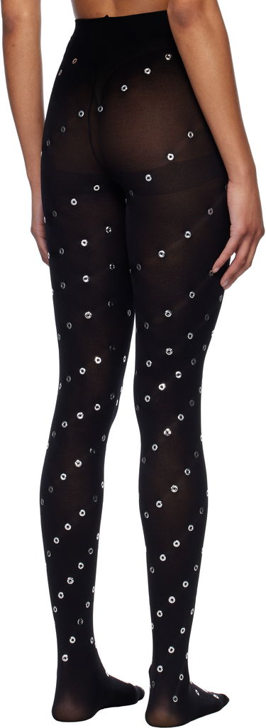 Sokker We11done We11done Eyelet Tights Sort | WD-LE0-25-285-W-BK, 2