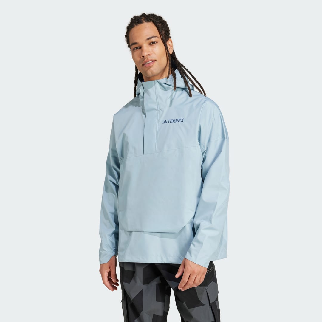 Vindjakke adidas Performance Terrex Xploric 2.5L Climaproof Windbreaker Blå | JD8347, 0