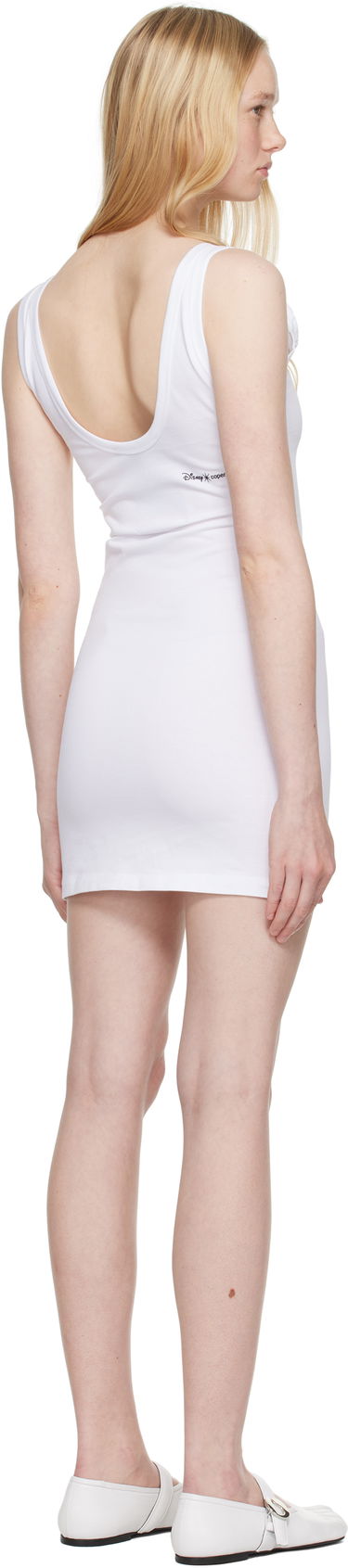 Kjole Coperni Coperni Rose Detail Tank Mini Dress Hvid | DR189F5028, 2