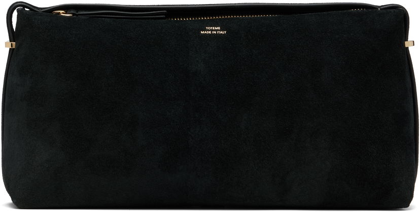 Håndtaske TOTEME Belted Suede Clutch Sort | 253-WAL0093-LE0004