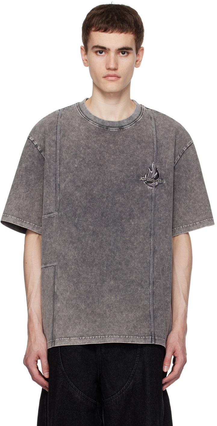 T-shirt Feng Chen Wang Feng Chen Wang Faded T-Shirt Grå | FMF16TS02, 0
