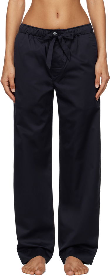 Joggingbukser TEKLA Sateen Pyjama Pants Sort | SWP-NAV, 0