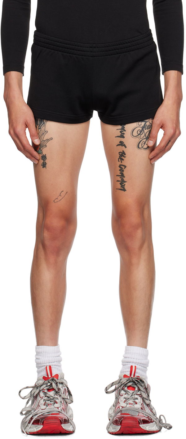 Shorts Balenciaga Black Drawstring Shorts Sort | 767864-TMV15-1000, 0