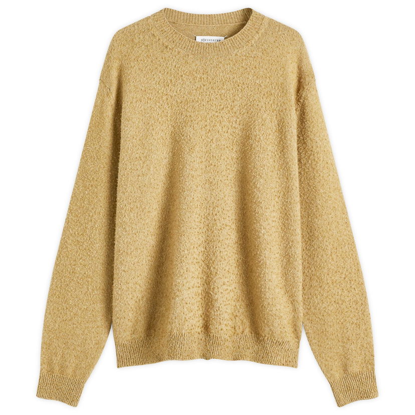 Sweater Maison Margiela Maison Margiela Crewneck Wool-Cotton Knit, Size Large Gul | S50HL0033-M13108-725M