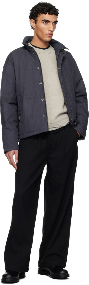 Puffer jakke izzue Izzue Indigo-Dyed Down Jacket Mørkeblå | IZXDND7101F4NCCX, 3