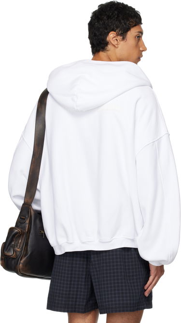 Sweatshirt Alexander Wang Alexander Wang Zip Hoodie Hvid | UCC3252065, 2