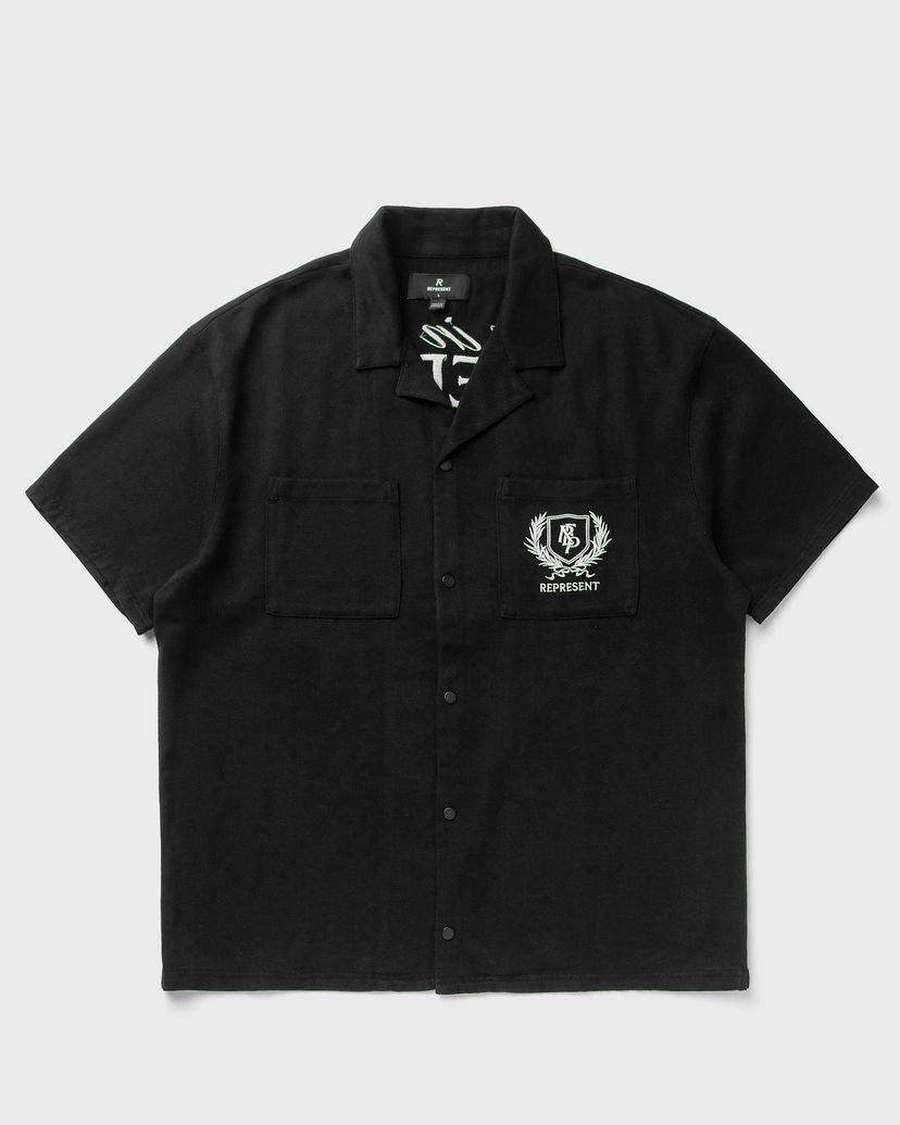 Skjorte Represent Clo REPRESENT Crest Resort Shirt Sort | MLM2971-01
