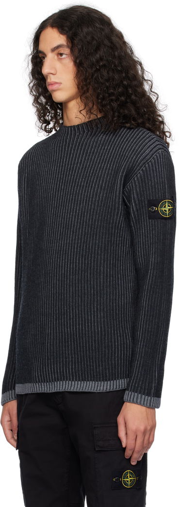 Sweater Stone Island Vanisé Full Rib RWS Wool Sweater by Stone Island Sort | 8115532C1, 3