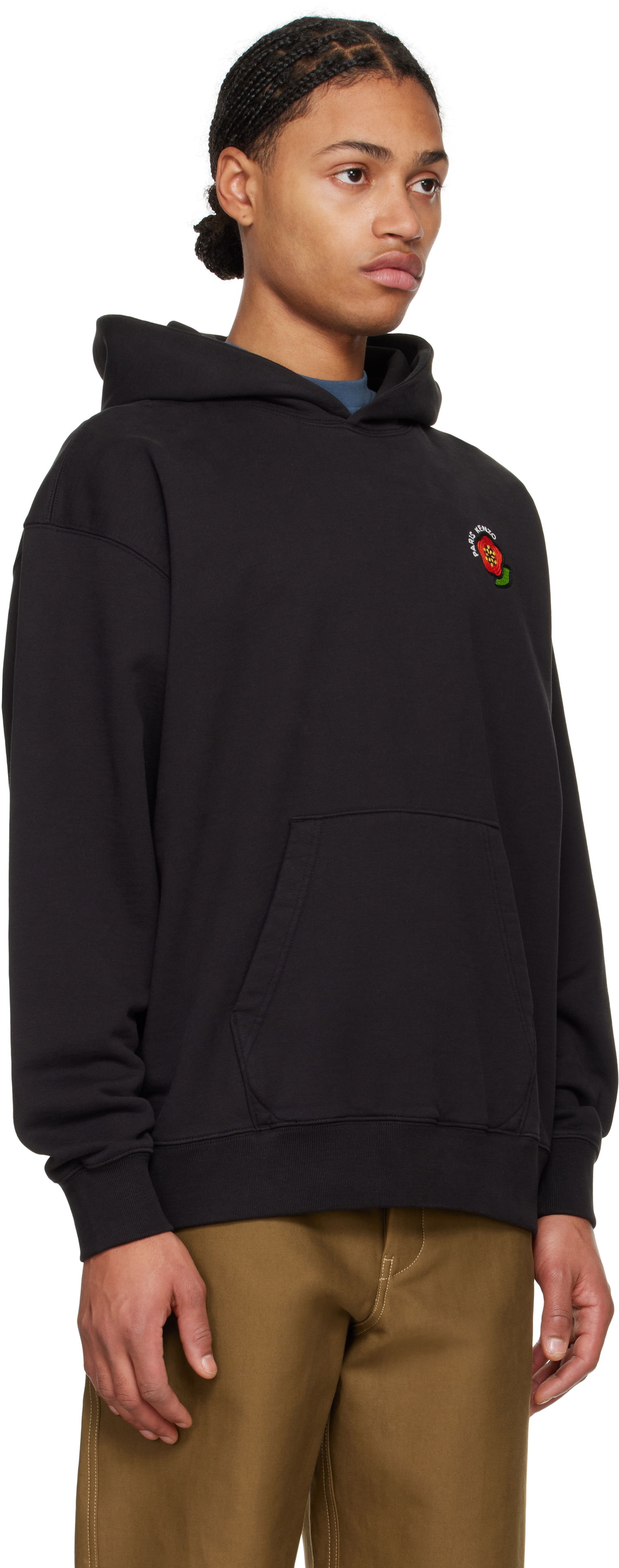 Sweatshirt KENZO Embroidered 'Pop' Oversized Hoodie Sort | FF55SW2754MC, 1