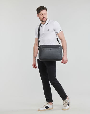 Polo skjorte CALVIN KLEIN TIPPING SLIM POLO Hvid | J30J315603-YAF-NOOS=J30J315603-YAF, 2