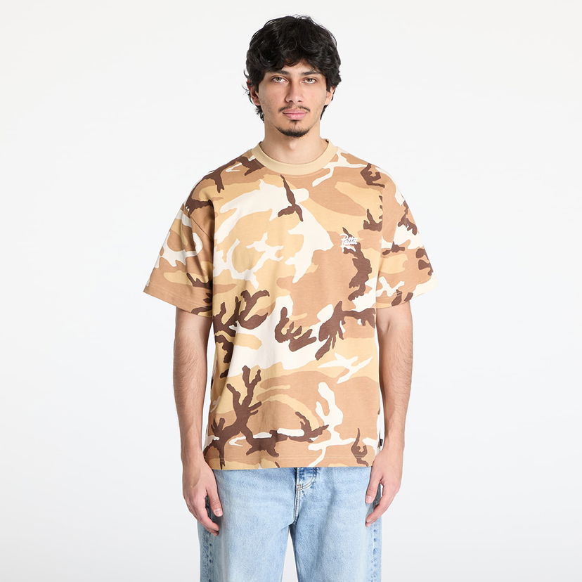 T-shirt Patta Patta Bark Woodland Camo T-Shirt Beige | POC-SS25-1000-290-0016-193