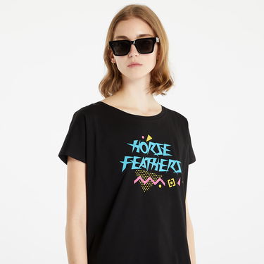 T-shirt Horsefeathers T-Shirt Regina Top Sort | SW886A, 3