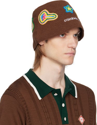 Hat Casablanca Casablanca Crochet Bucket Hat Brun | AS25-HAT-079-02, 1