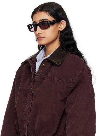 Solbriller Prada Tortoiseshell Square Sunglasses Sort | 0PR 08YS 8056262085301, 3