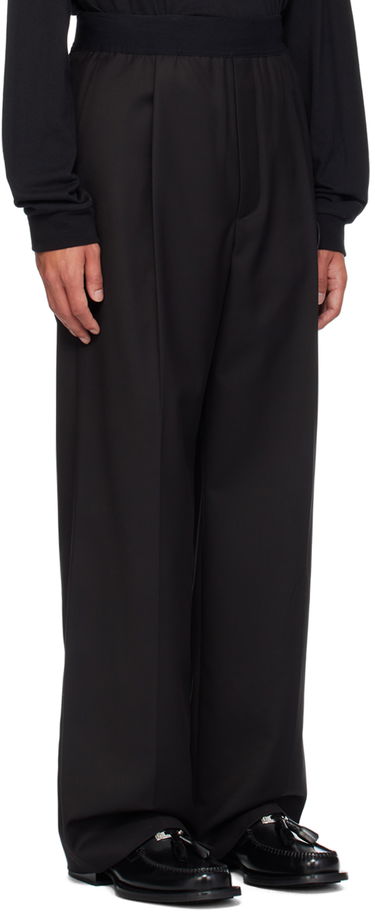 Bukser We11done Logo Straight Leg Trousers Sort | WD-PT4-20-729-U-BK, 1