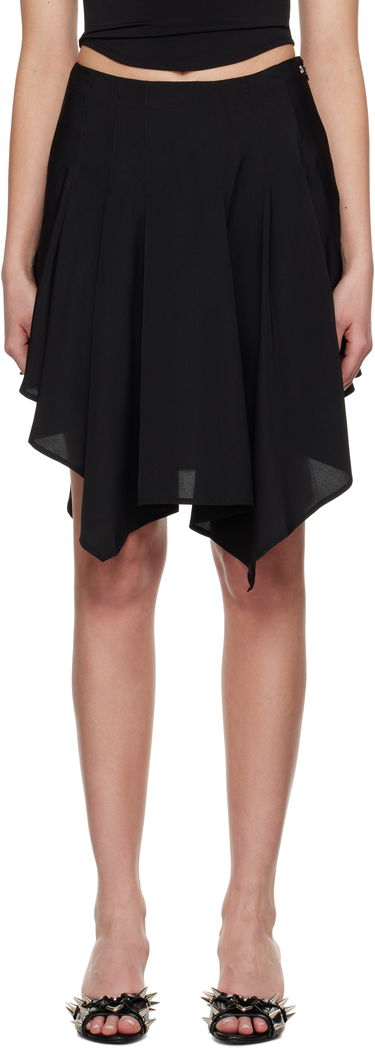Nederdel Miaou Miaou Ty Asymmetrical Midi Skirt Sort | 4072GGTBLK, 0