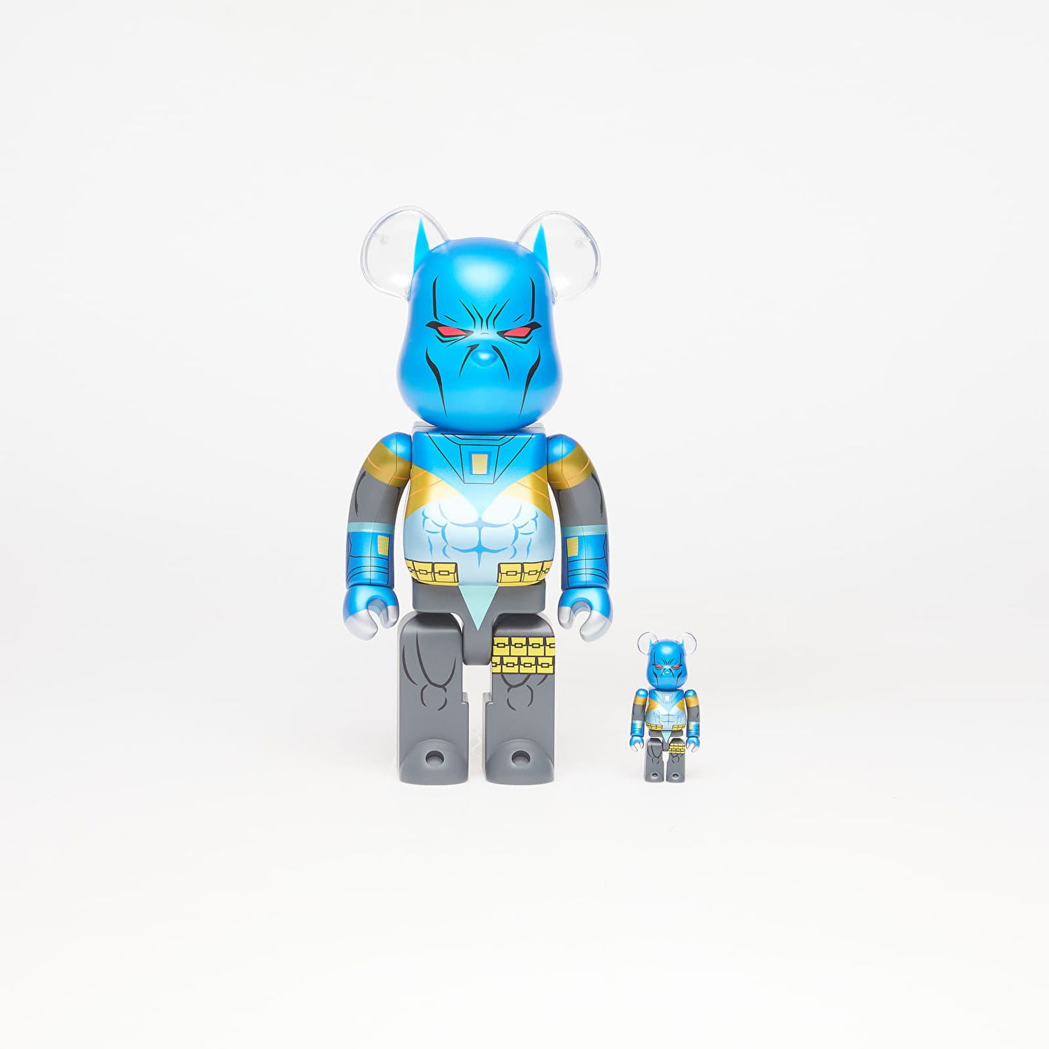 Collectible Medicom Toy BE@RBRICK Knightfall Batman Figure 100% & 400% Set Blå | 4530956618760, 0